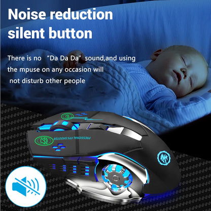 Mouse 2.4G Bluetooth Recargable Gamer
