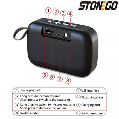 Mini parlante Portátil Bluetooth MARCA STONEGO