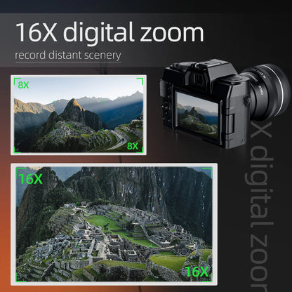 Cámara de fotografía digital compacta inalámbrica 4K